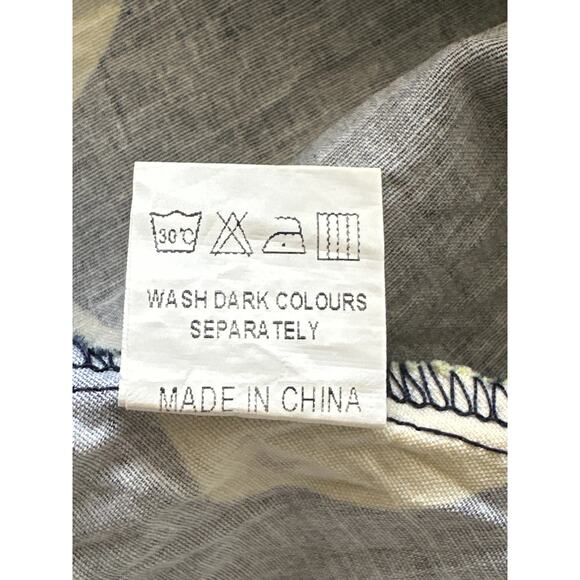 Hanpce’irs Fit and Flare Tradwife Style Dress L Navy w/ Lemons Spring Summer Fun - Picture 10 of 14